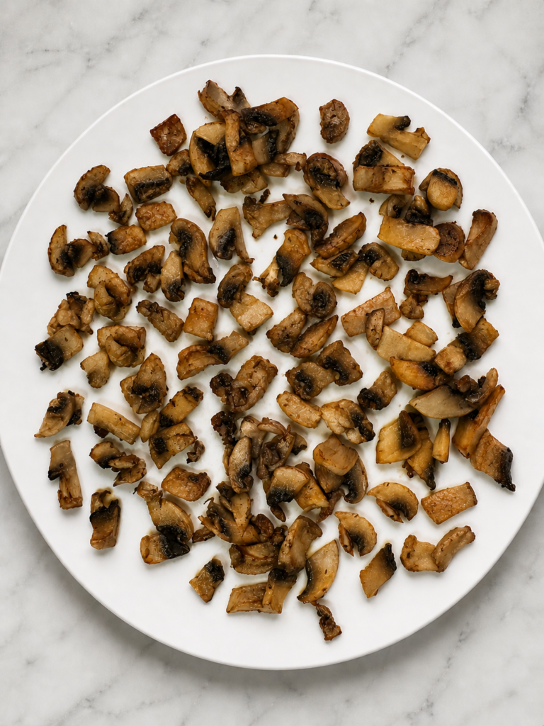 Butter cooked mushrooms